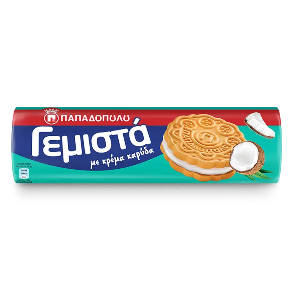 Doppelkekse (Gemista) Kokosnuss "Papadopoulos" 200g