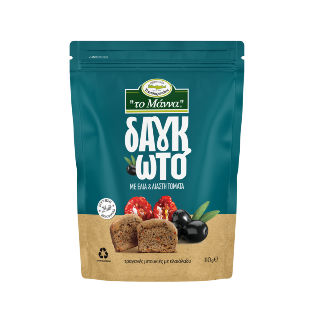 Zwieback Bites mit Oliven & getrockneten Tomaten "to Manna" 110g