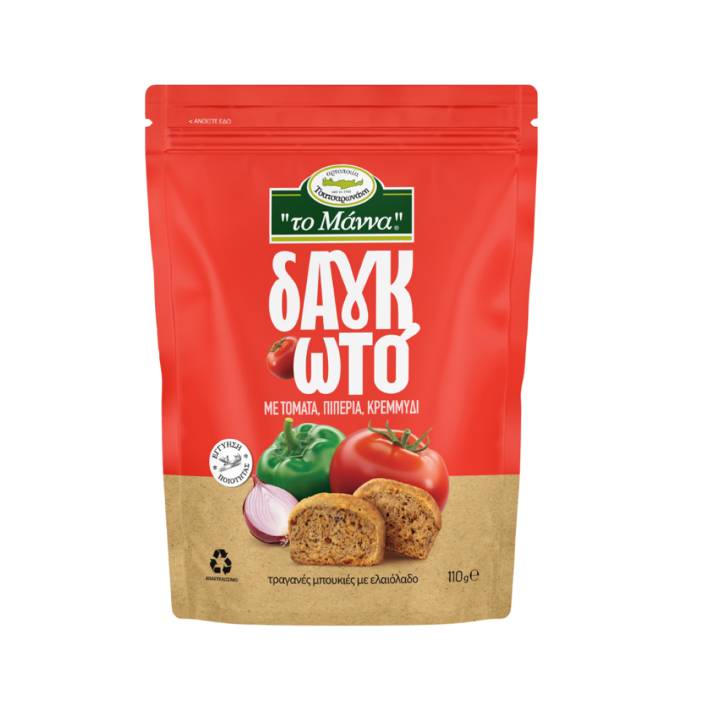 Zwieback Bites mit Tomate, Paprika & Zwiebel "to Manna" 110g