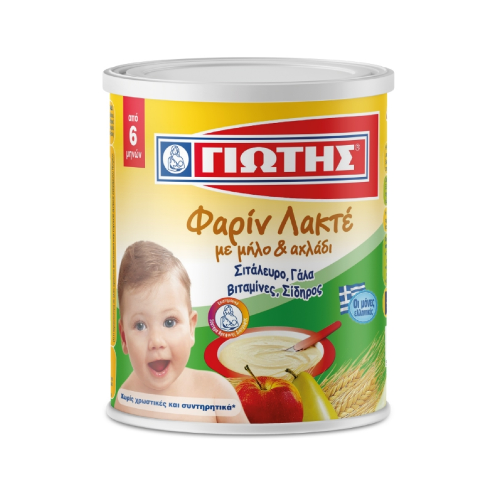 Milchbrei Farine Lactée mit Äpfel und Birnen "GIOTIS" 300g