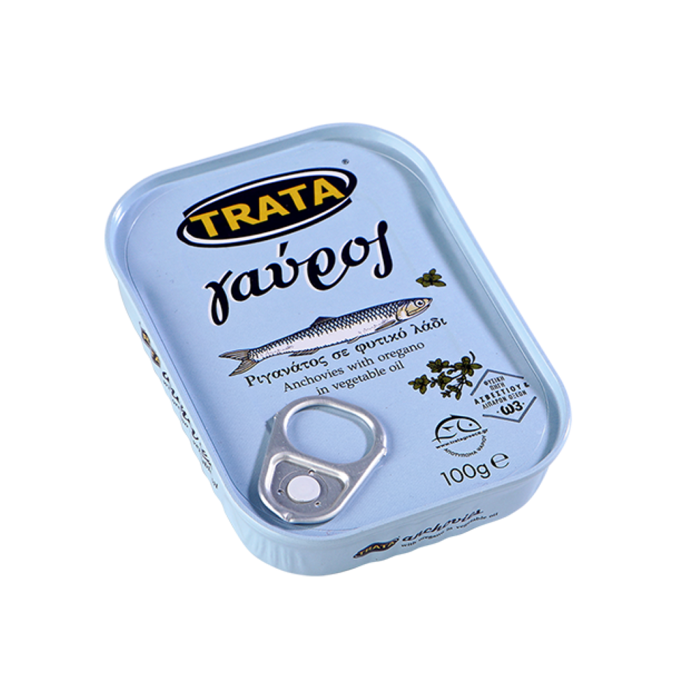 Anchovis (Gavros) mit Oregano "TRATA" 100g