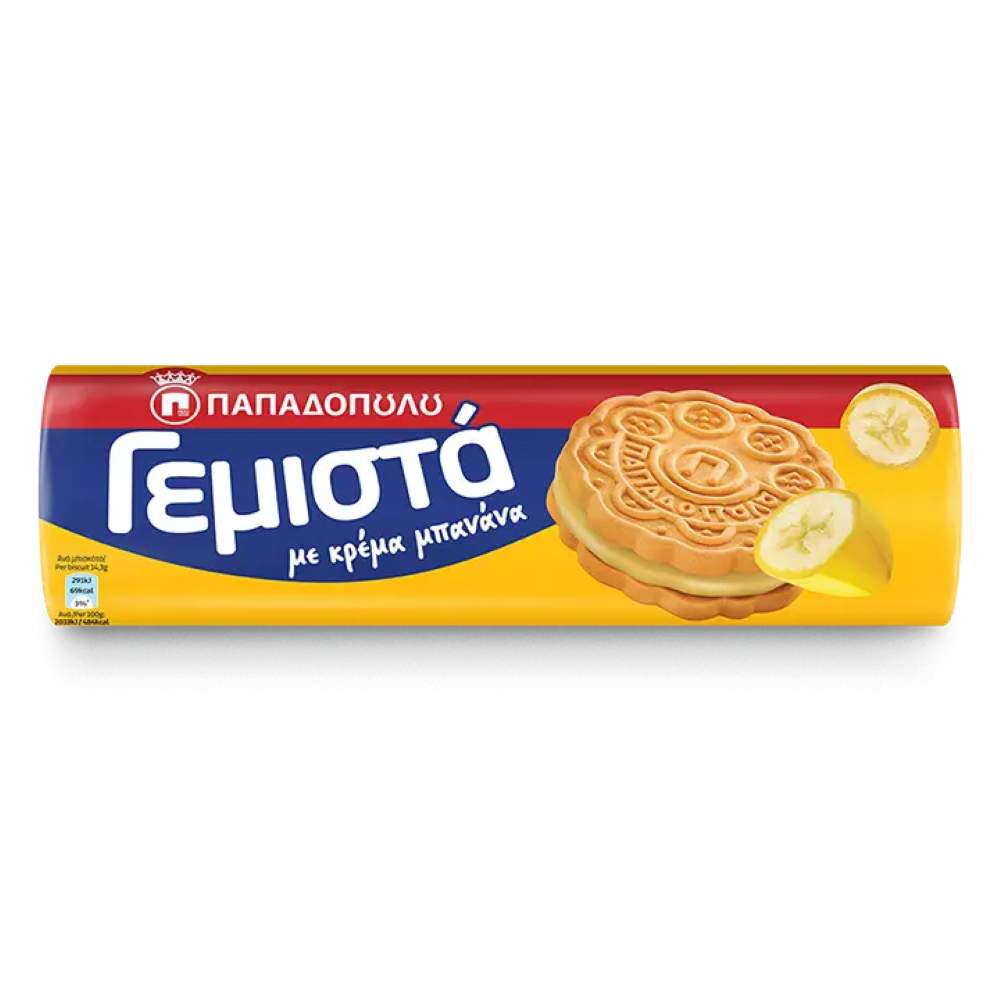 Doppelkekse (Gemista) Banane "Papadopoulos" 200g