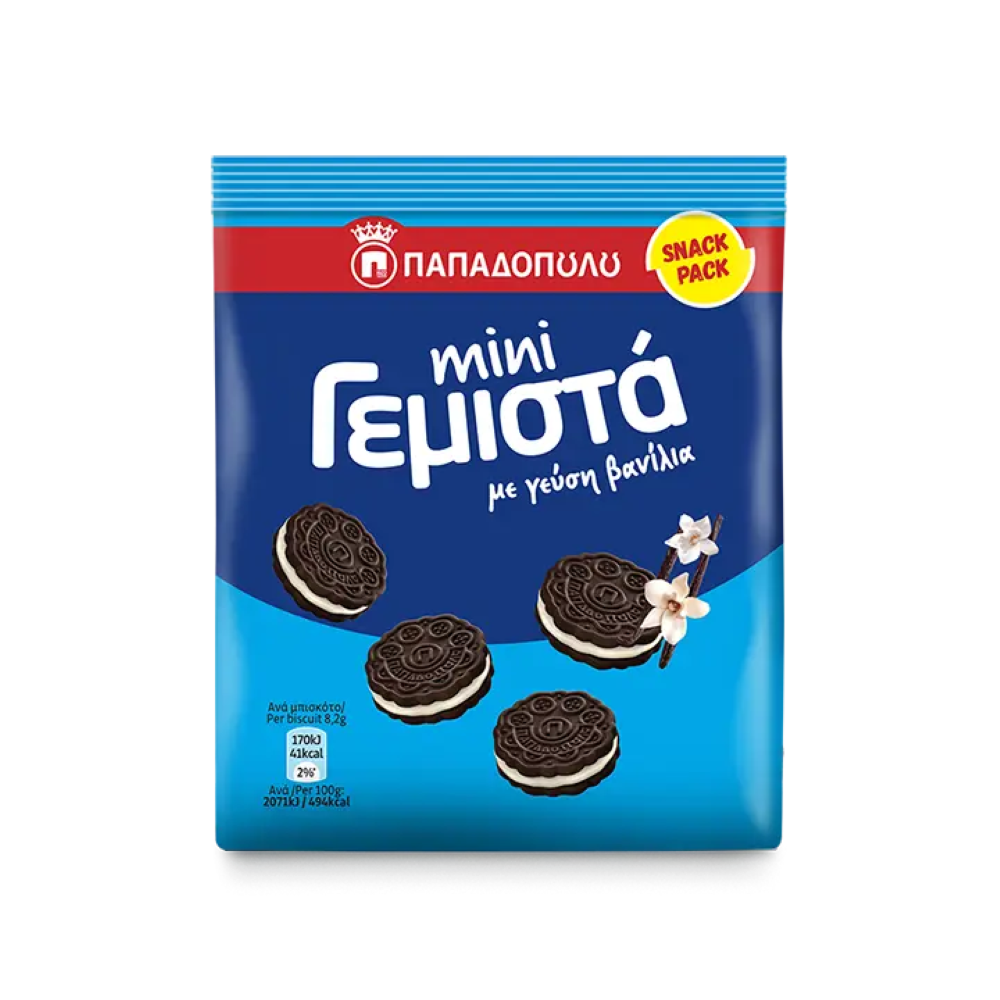 Mini Doppelkekse (Gemista) Vanille "Papadopoulos" 90g