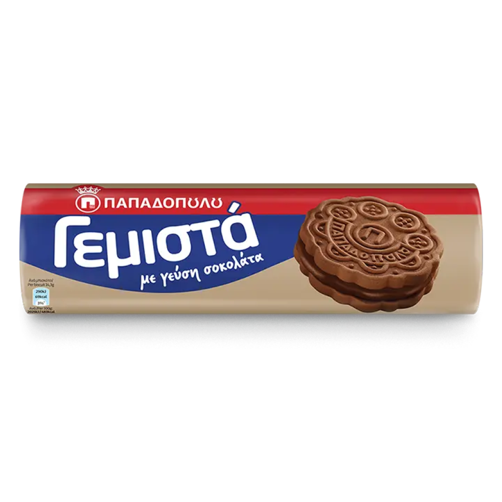 Doppelkekse (Gemista) Schokolade "Papadopoulos" 200g