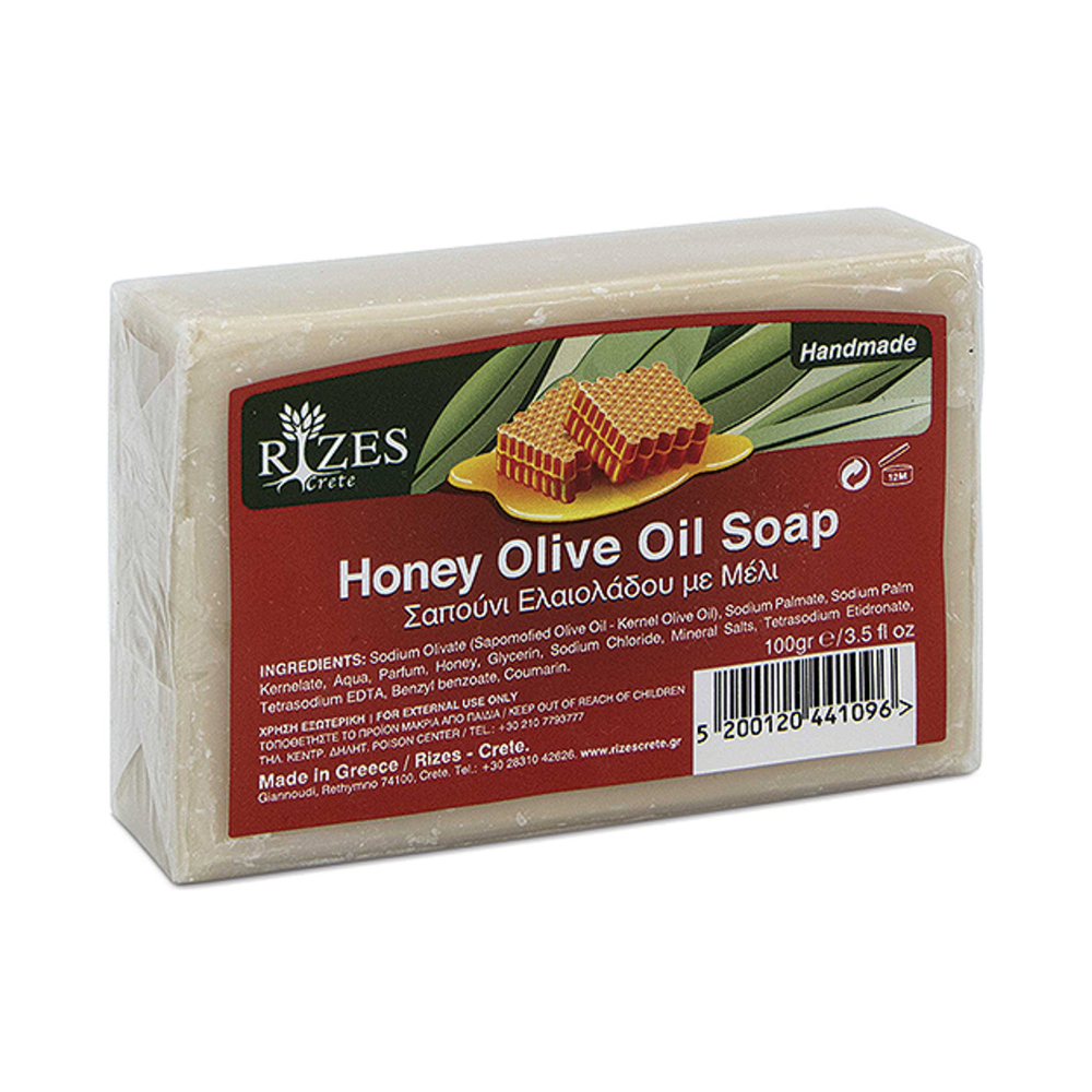 Olivenölseife Honig "RIZES" 100g