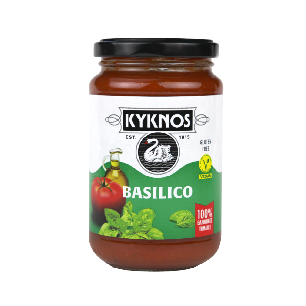 Tomatensauce mit Basilikum "KYKNOS" 350g