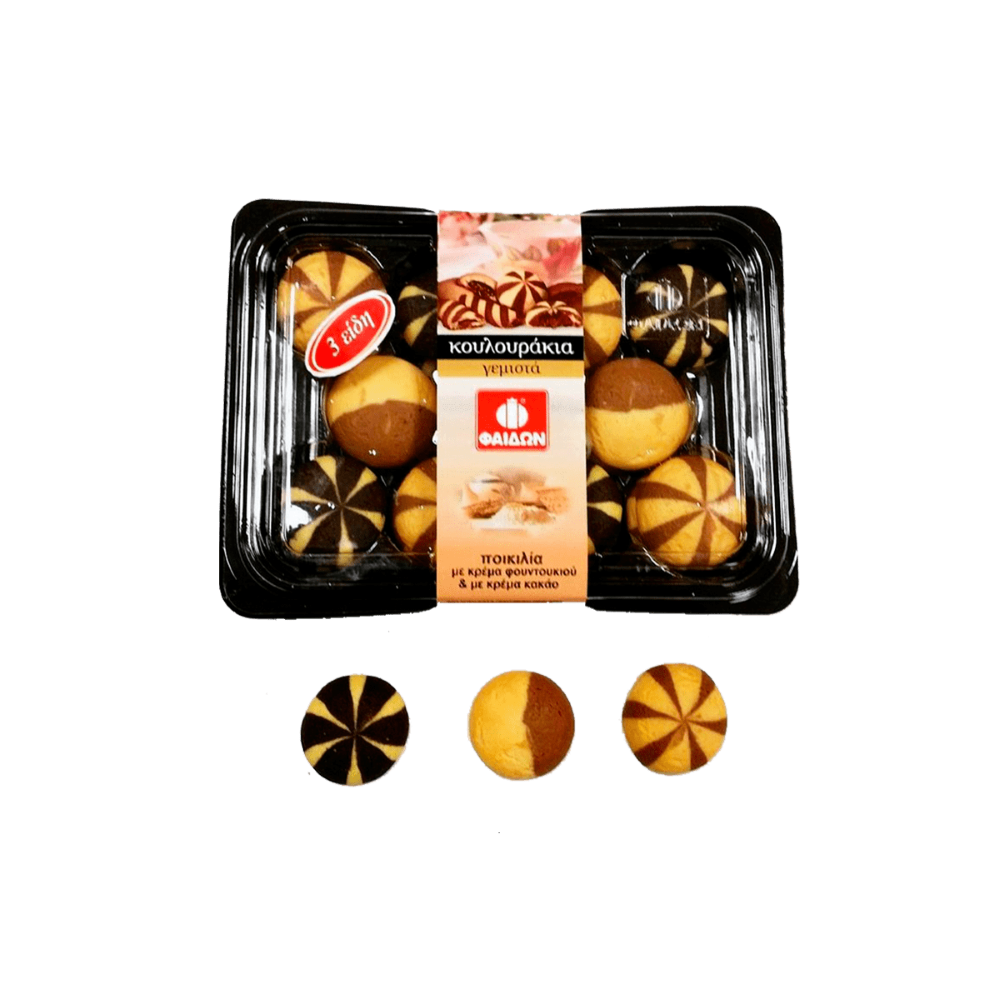 Kekse Mix gefüllt mit Kakao- und Haselnusscreme "FEDON" 350g