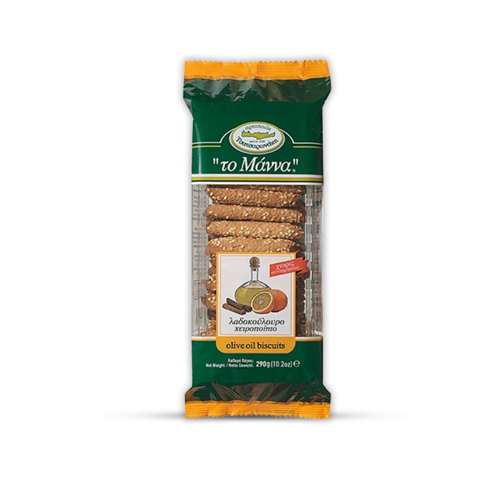 Orangenkekse mit Zimt & Olivenöl "to Manna" 290g