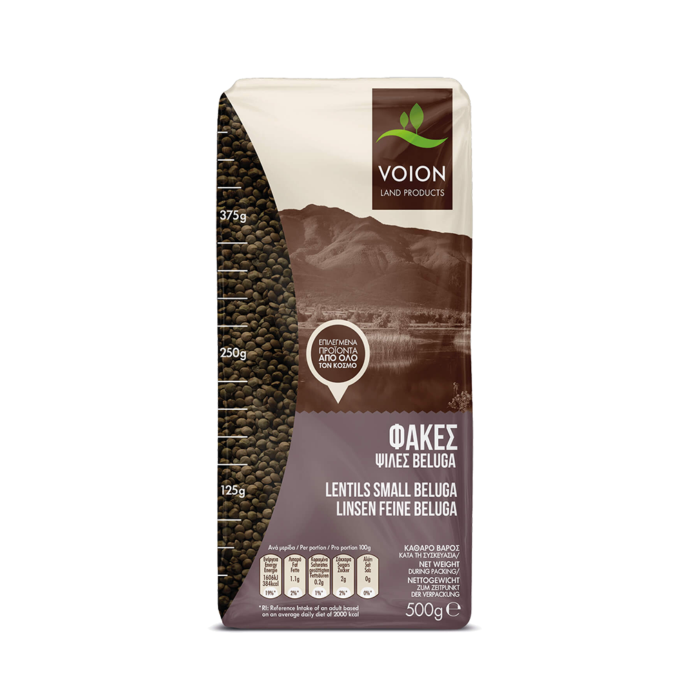 Schwarze Linsen (Beluga) "Voion" 500g