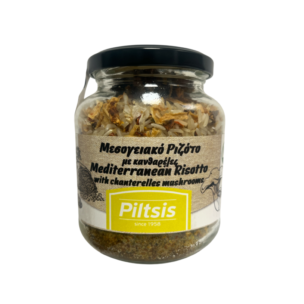 Mediterranes Risotto mit Pfifferlingen im Glas "Piltsis" 200g