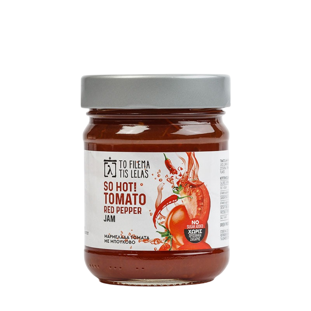 Scharfe Tomatenmarmelade ohne Zuckerzusatz "Filema tis Lelas" 240g