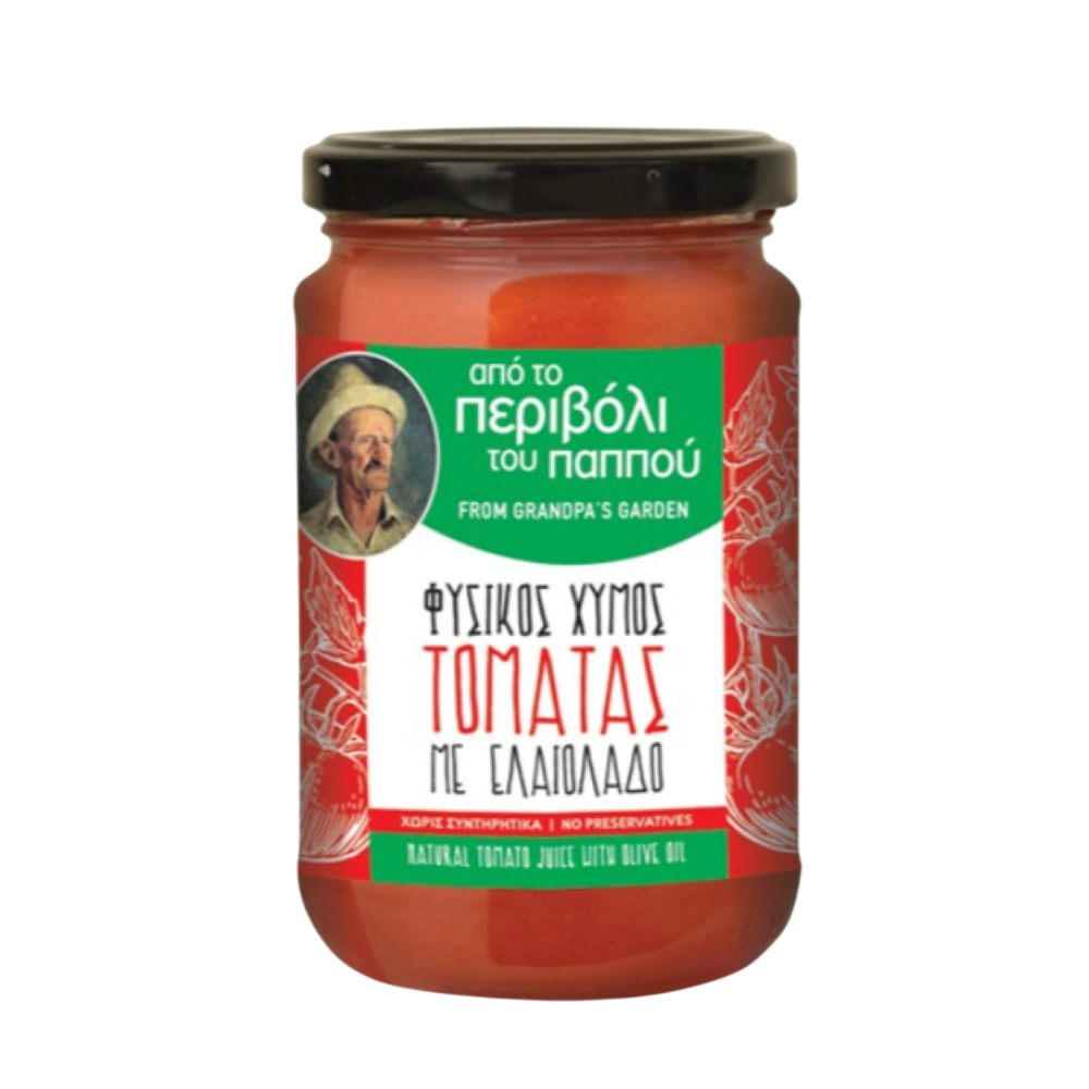 Natürlicher Tomatensaft mit Olivenöl "from Grandpas Garden" 580g
