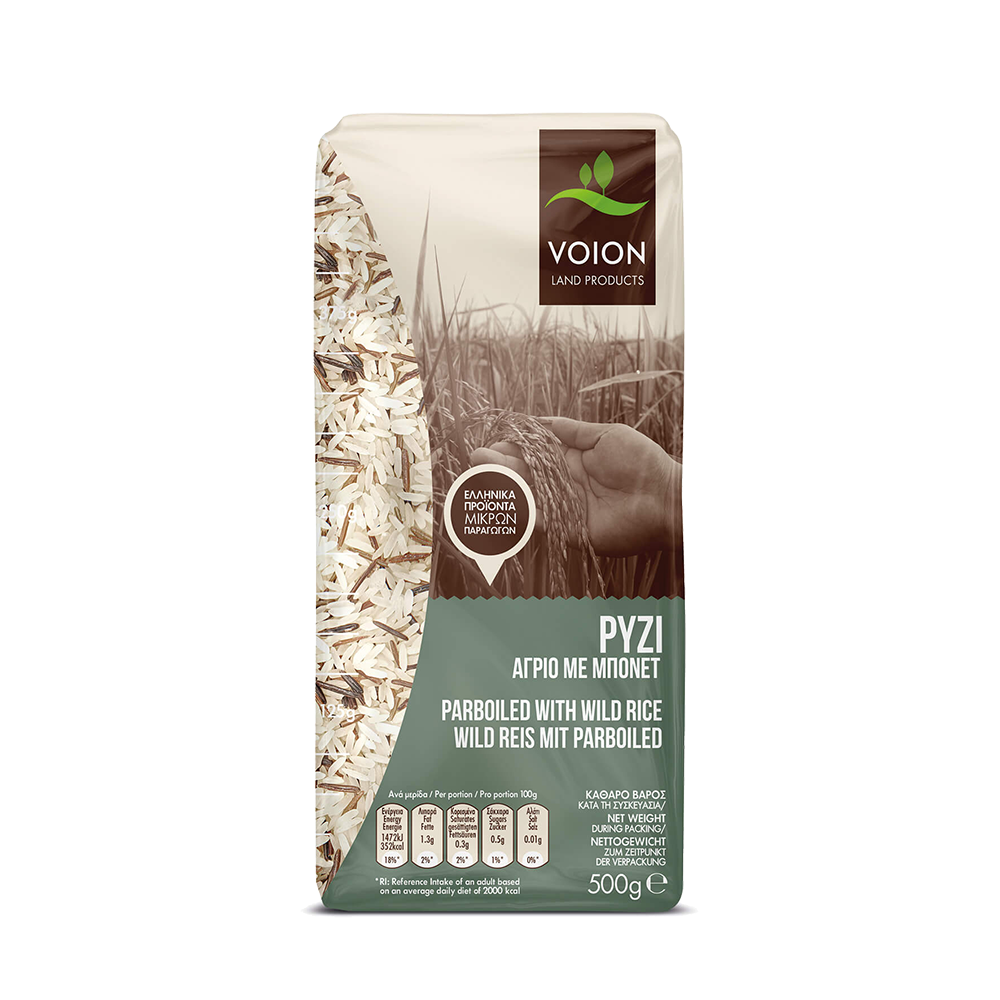 Parboiled Reis mit wildem Reis "Voion" 500g