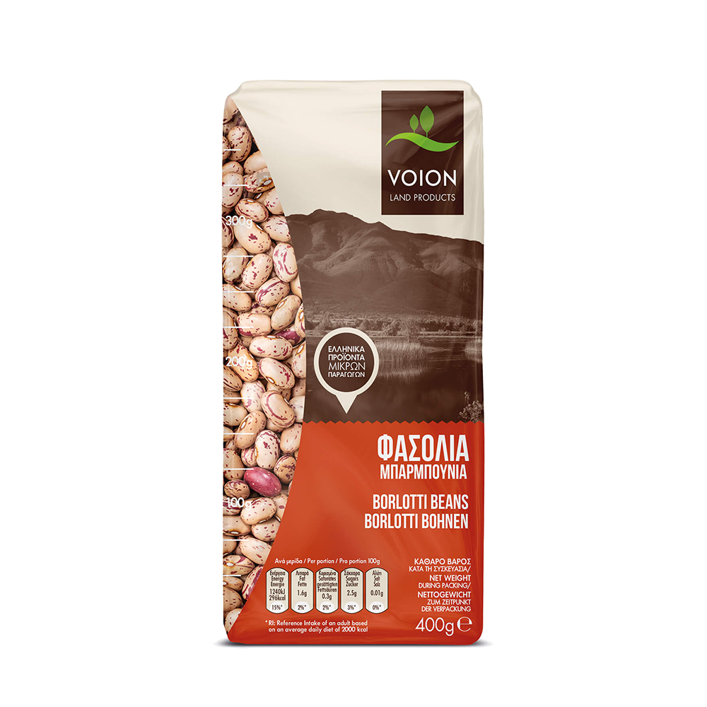 Bohnen “Barbounia" (Borlotti) "Voion" 400g