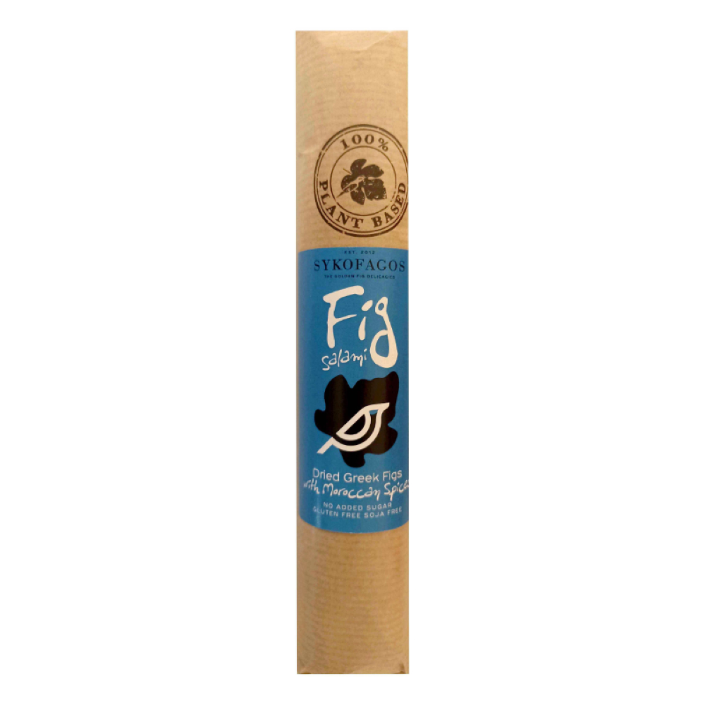 Feigensalami mit marokkanischen Gewürzen VEGAN 180g "SYKOFAGOS"