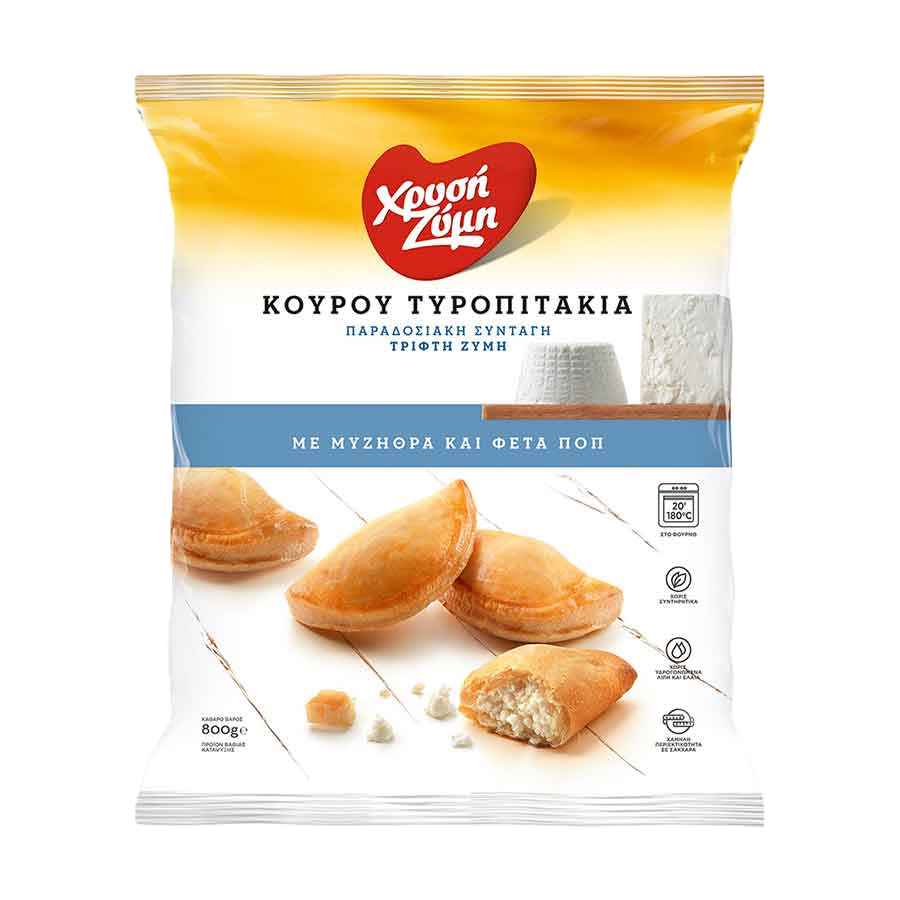 Mürbeteigtaschen mit Feta & Myzithra "Chryssi Zymi" 800g