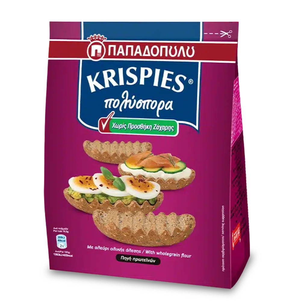 Krispies Mehrkorn ohne Zuckerzusatz "Papadopoulos" 200g