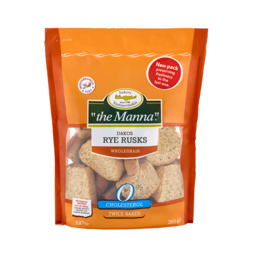 Roggenzwieback 0% Cholesterin "to Manna" 280g