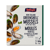 Grünschalmuscheln in Halbschale "Talley's" 800g