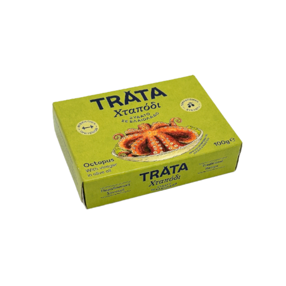 Oktopus mit Essig in Olivenöl "TRATA" 100g