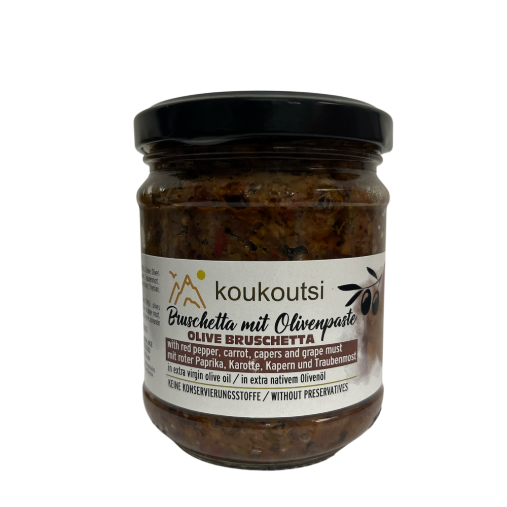 Bruschetta Sauce mit Olivenpaste "Koukoutsi" 190g