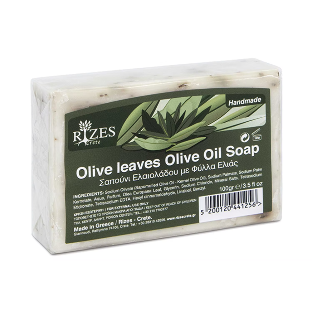 Olivenölseife Olivenblätter "RIZES" 100g