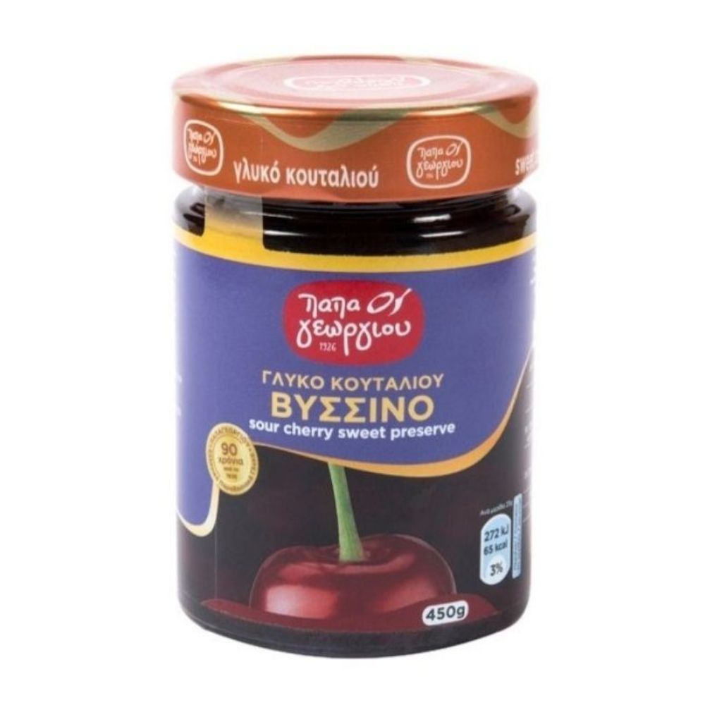 Weichseln in Sirup (Gliko Koutaliou) "Papageorgiou" 450g