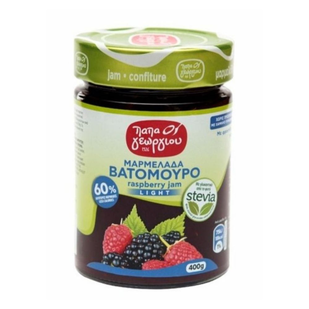 Himbeermarmelade mit Stevia "Papageorgiou" 400g