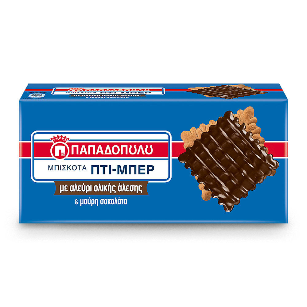 Kekse Pti Ber vollkorn mit dunkler Schokolade "Papadopoulou" 200g