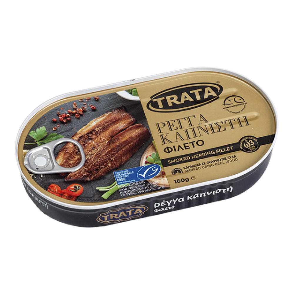 Geräuchertes Heringsfilet in Pflanzenöl "TRATA" 160g