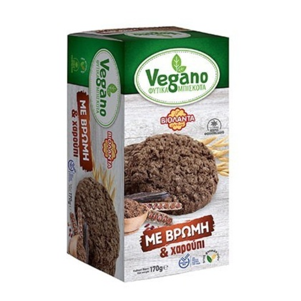 Vegane Haferkekse Vegano mit Johanissbrot "VIOLANTA" 170g