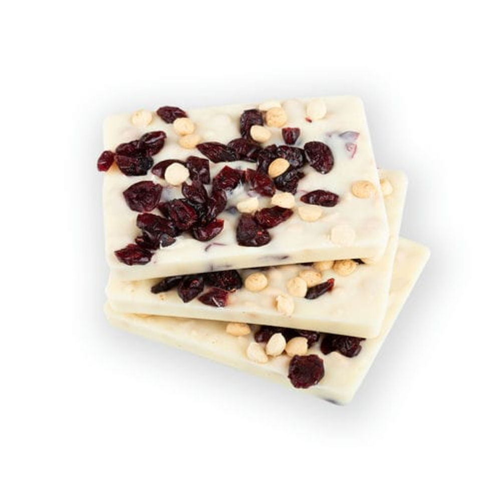 Handgemachte Schokolade mit Cranberries & Keksstückchen 90g