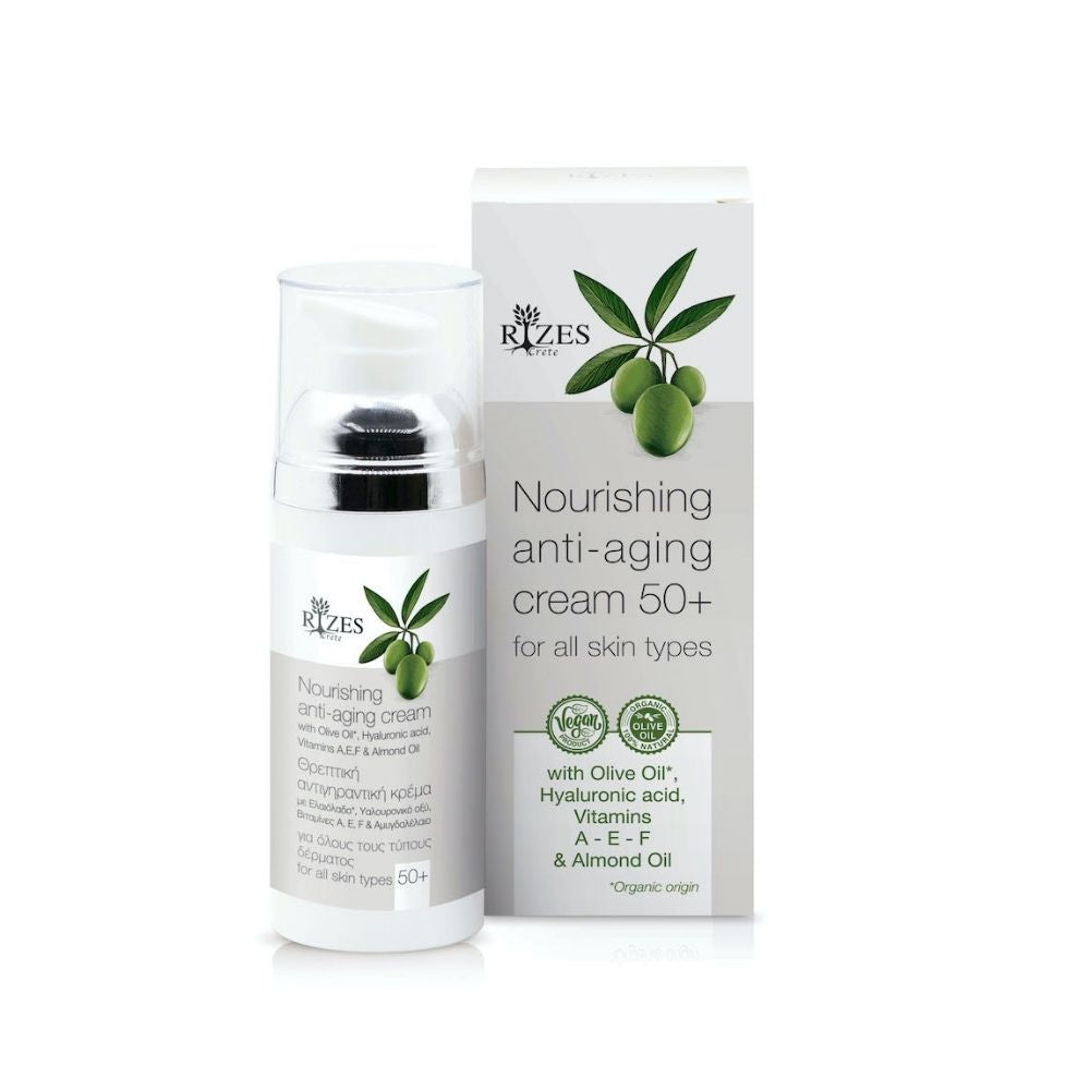 Nährende Anti-Aging Creme 50+ "RIZES" 50ml