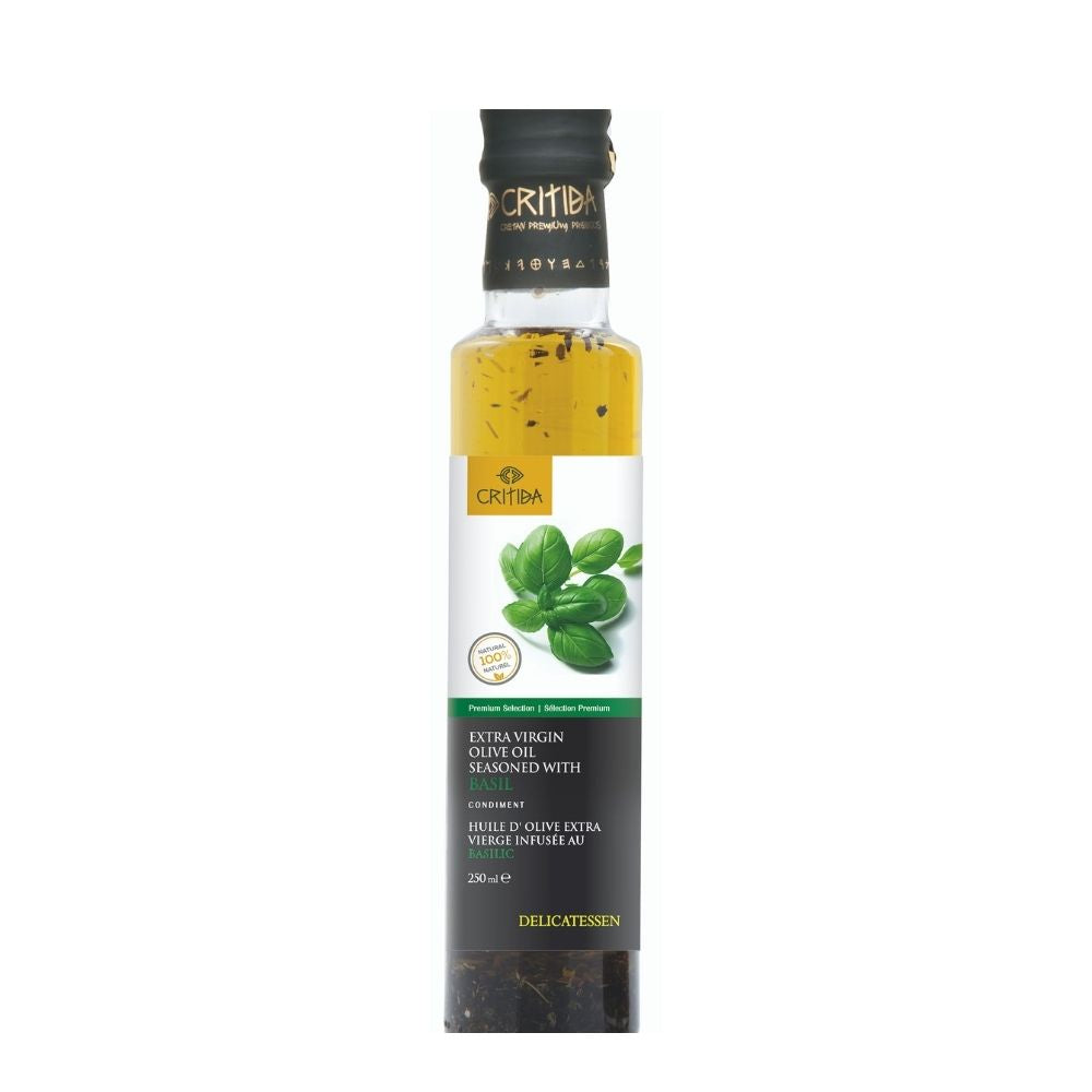 Olivenöl mit Basilikum "Critida" 250ml
